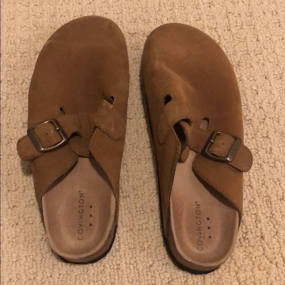Covington Tan Clogs
